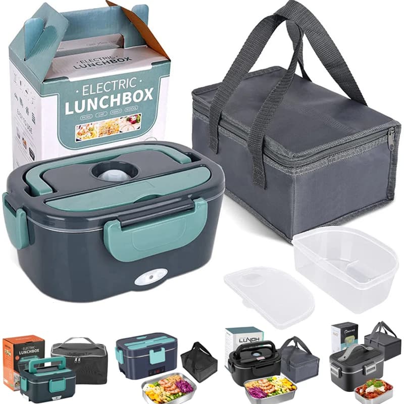 Lunchbox elektryczny 2w1 szczelny 1.5/2/2.5L stal nierdzewna 🍱